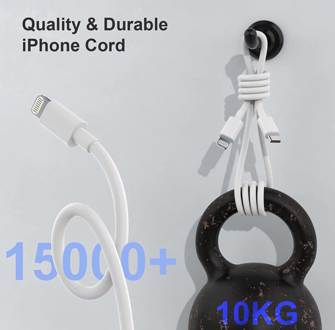 2X Cargador Rapido De Pared USB Tipo C Para Iphone 14 13 [Apple Mfi Certificado]